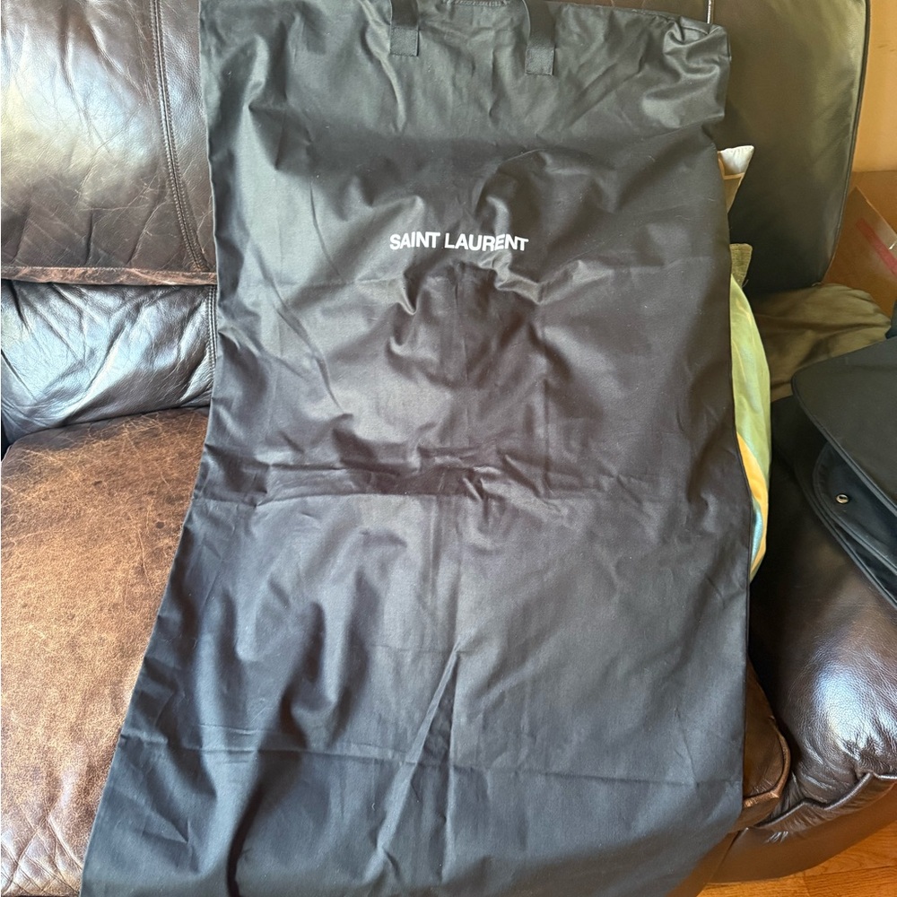 Saint Laurent Black Travel Garment Bag